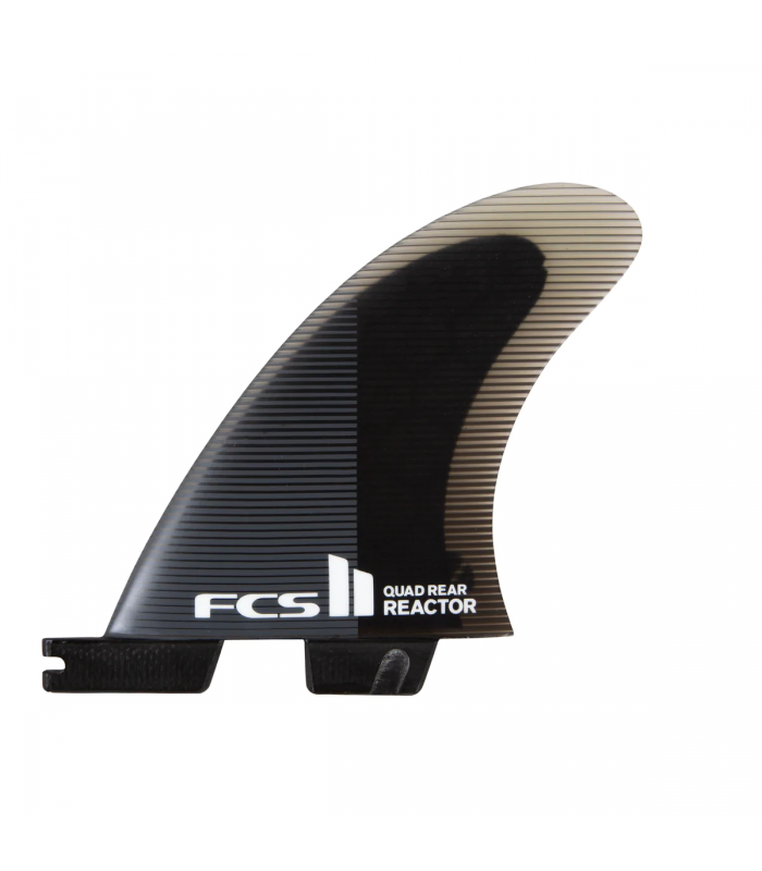 FCS II Reator PC Charcoal/Black Quad Rear Fins