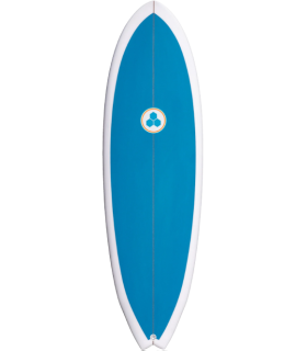 Tabla de surf clásica twin retro fish de madera