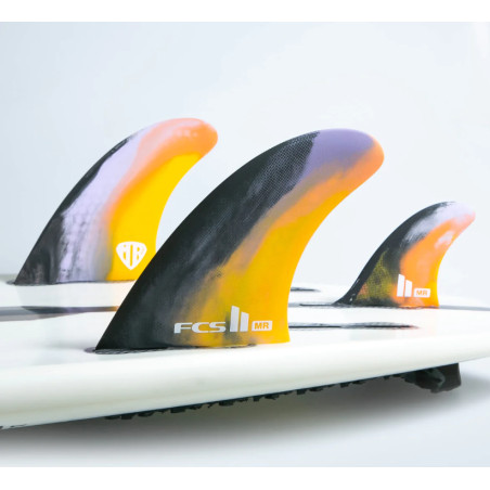 FCS II MR MR PC XL Nero/Colore Swirl Tri Retail Pinne