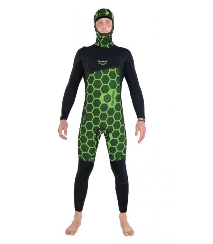 DAKINE FATO DE MERGULHO PARA HOMEM MALAMA ZIP FREE COM CAPUZ 4/3 MM