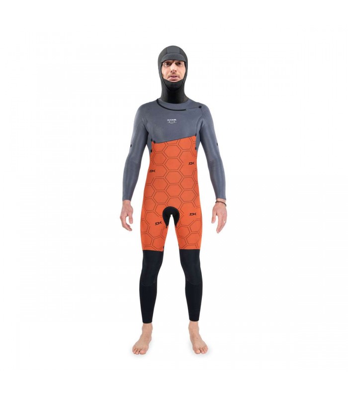 MUTA DAKINE QUANTUM DA UOMO CON ZIP SUL PETTO E CAPPUCCIO 5/4/3MM