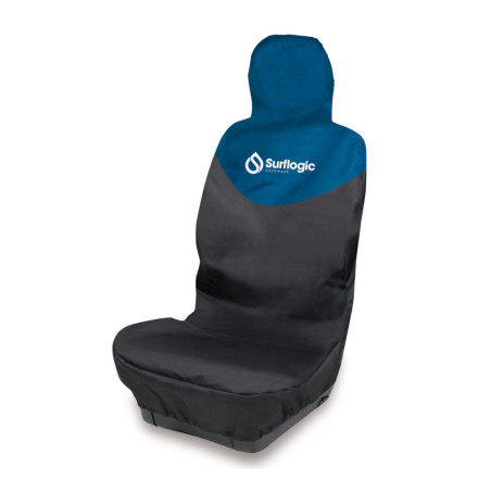 Housse de siège de voiture noire bleu Surflogic