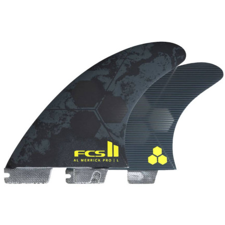 FCS II Al Merrick PG Black/Acid Trifins