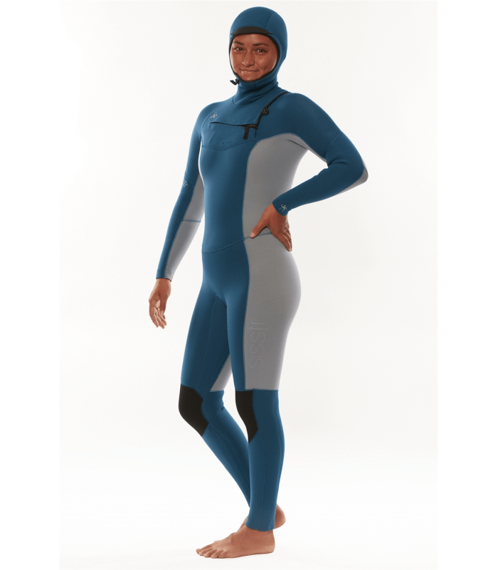 Sisstrevolution MY SEAS 5/4 HOODED CHEST ZIP-LGA Neoprenanzug