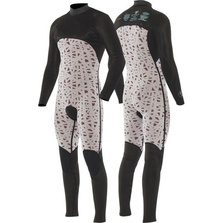 Neopreno Vissla HIGH SEAS II 4-3 FULL CHEST ZIP-WNE