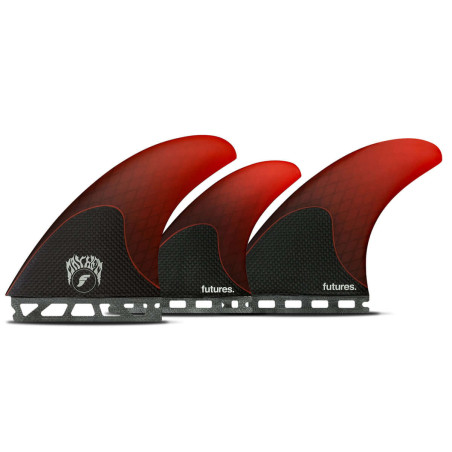 Futures Fins MAYHEM 3.0 LARGE 5 FINS Red Honeycomb