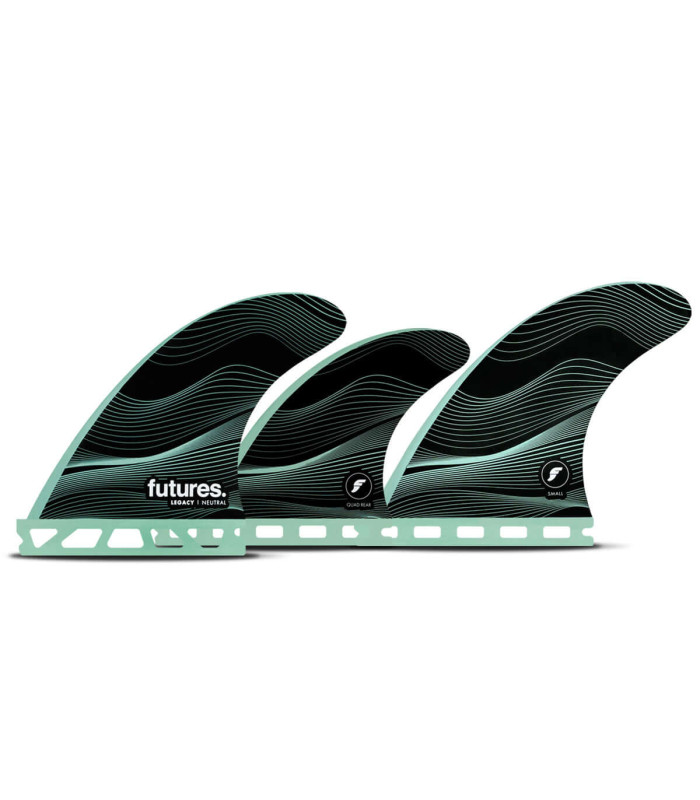 Futures Fins LEGACY F4 5 FINS SET Green Honeycomb