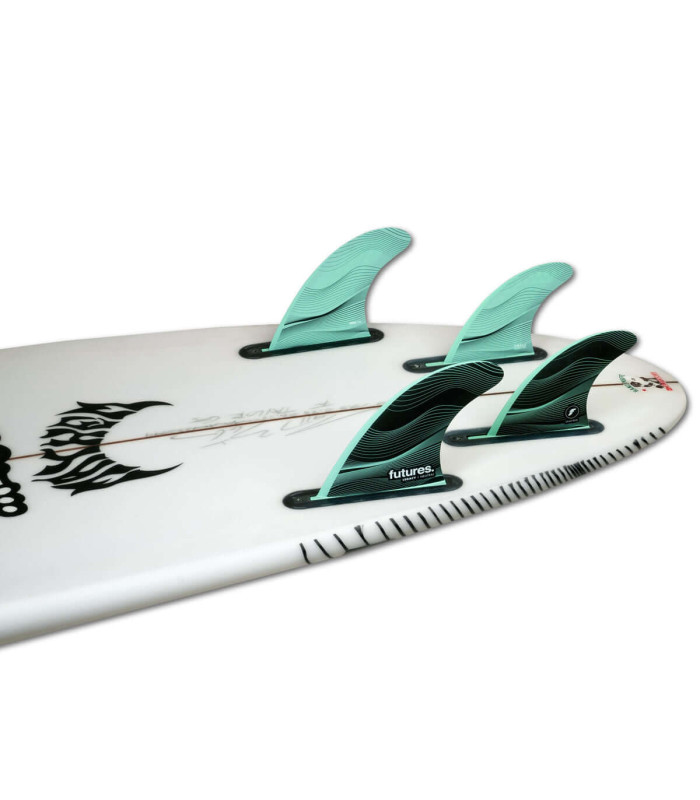 Futures Fins LEGACY F4 5 FINS SET Green Honeycomb