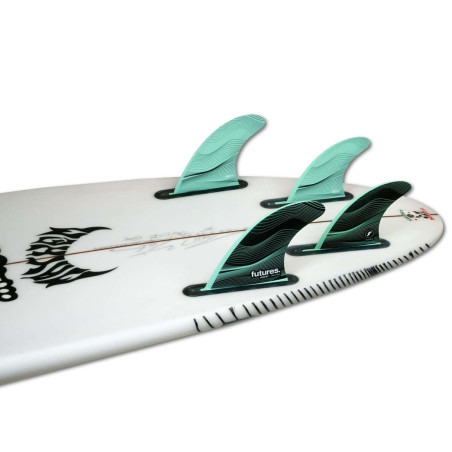 Futures Fins LEGACY F4 5 FINS SET Green Honeycomb