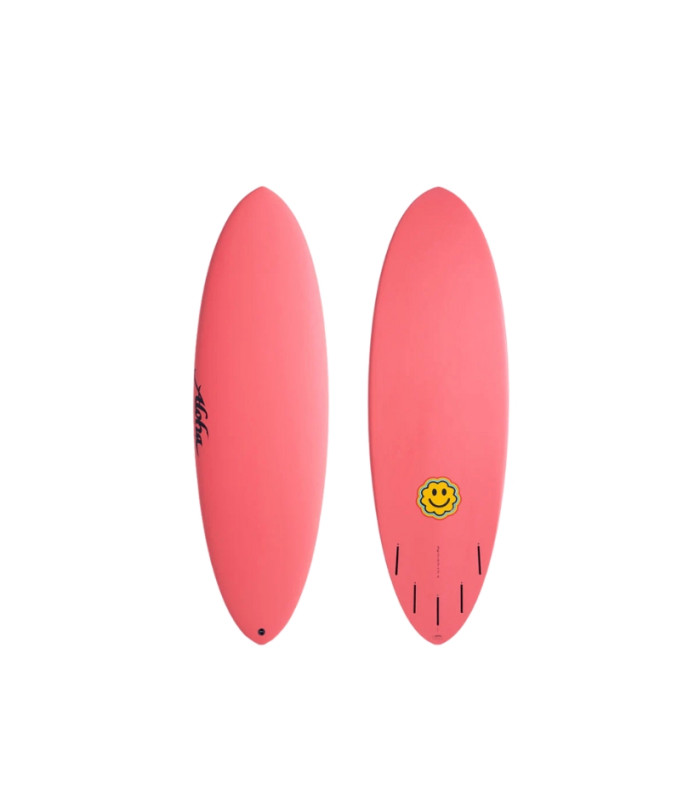 ALOHA SMILE SKEGG SUPERCORE 5F FUTURES 6.4 RED 45.5L ALOHA BOARD