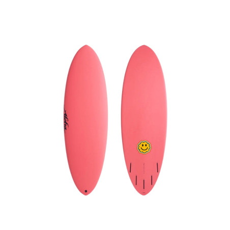 ALOHA SMILE SKEGG SUPERCORE 5F FUTURES 6.4 RED 45.5L ALOHA BOARD