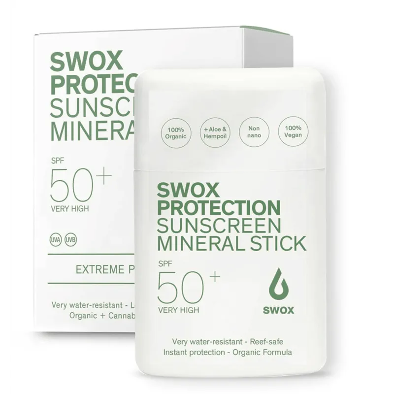Swox Protetor solar mineral em stick, Spf 50+, 9,5gr