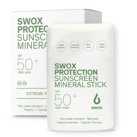 Swox Protetor solar mineral em stick, Spf 50+, 9,5gr