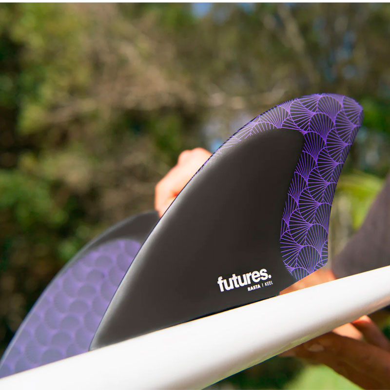 🌊 Quilhas Futures VF Rasta HC Keel | SingleQuiver