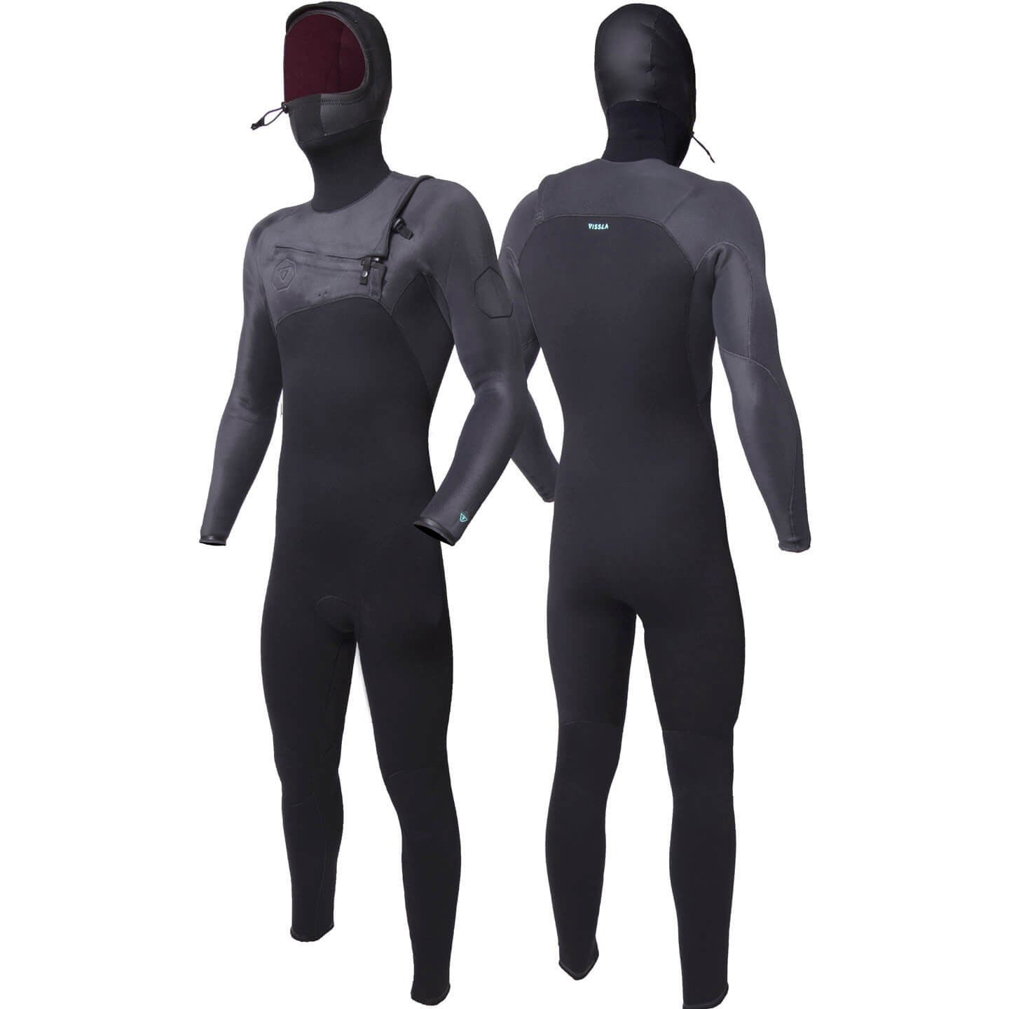 Vissla HIGH SEAS II 4/3 FULL HOODED CHEST ZIP | VISSLA Neoprene